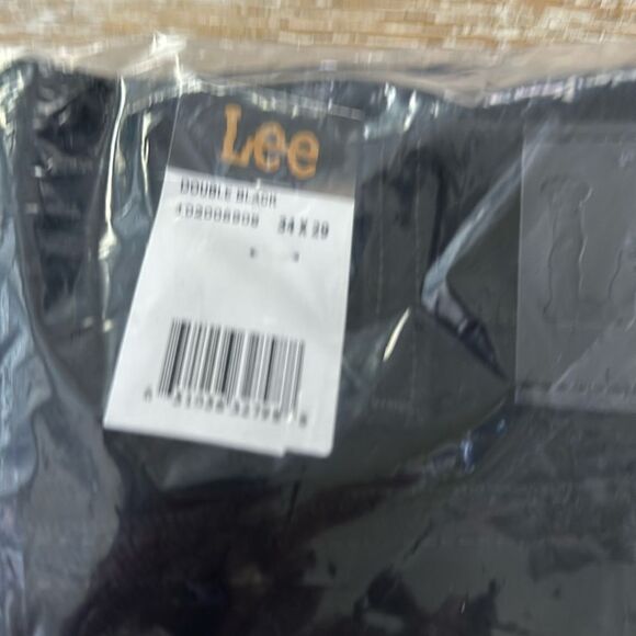 LEE REGULAR FIT STRAIGHT LEG JEAN:DOUBLE BLACK 34x29 NWT IN PKG - Picture 8 of 9